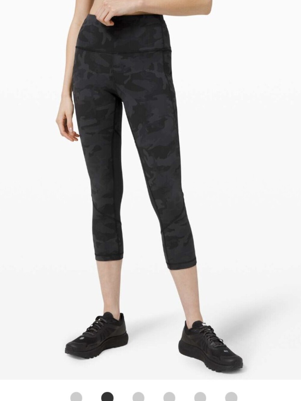 Lululemon,Pace Rival,High Rise Crop,Camo,Size 6